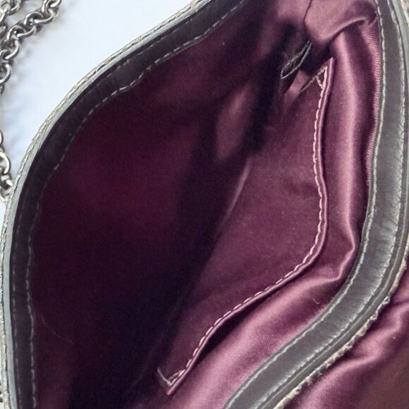 Coach Kristin Python Embossed Crossbody Bag w/ Detachable Chain Strap - Picture 7 of 16